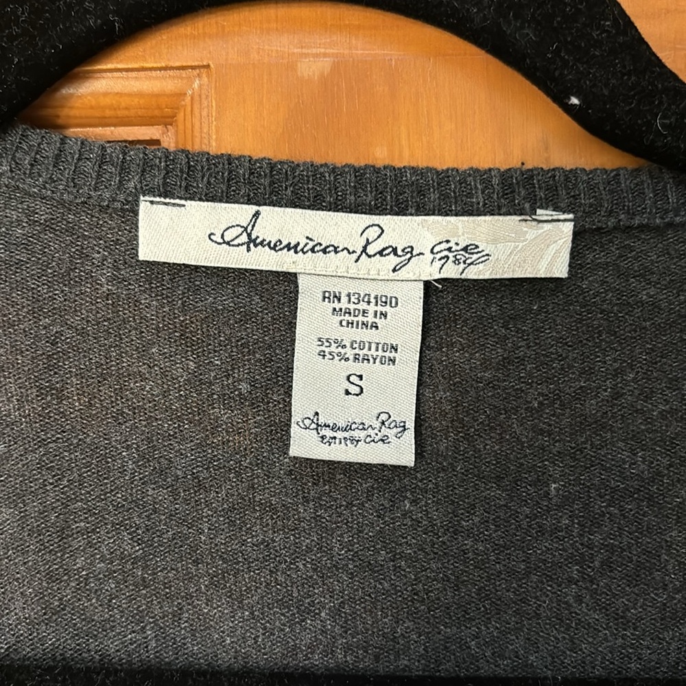 American Rag Ruffle Trim Cardigan - Picture 3 of 3